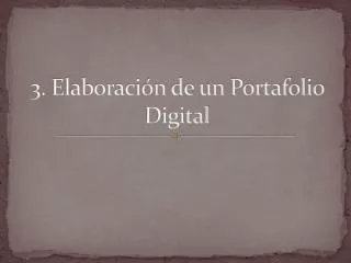 3 elaboraci n de un portafolio digital