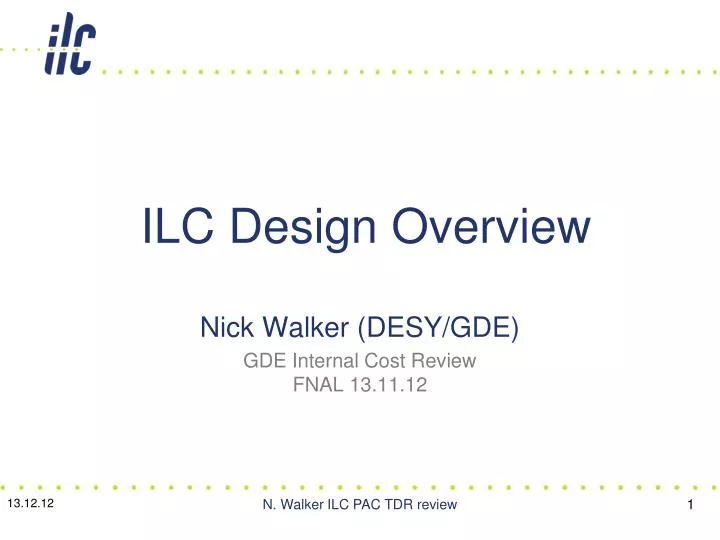 ilc design overview