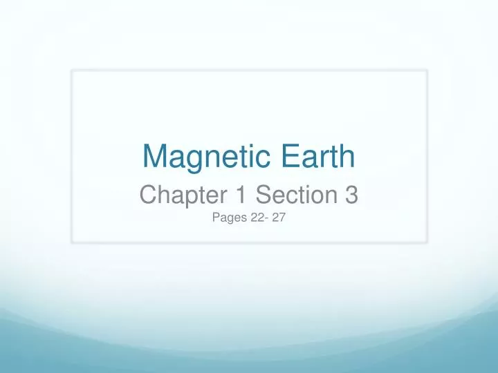 magnetic earth