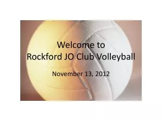 Welcome to Rockford JO Club Volleyball