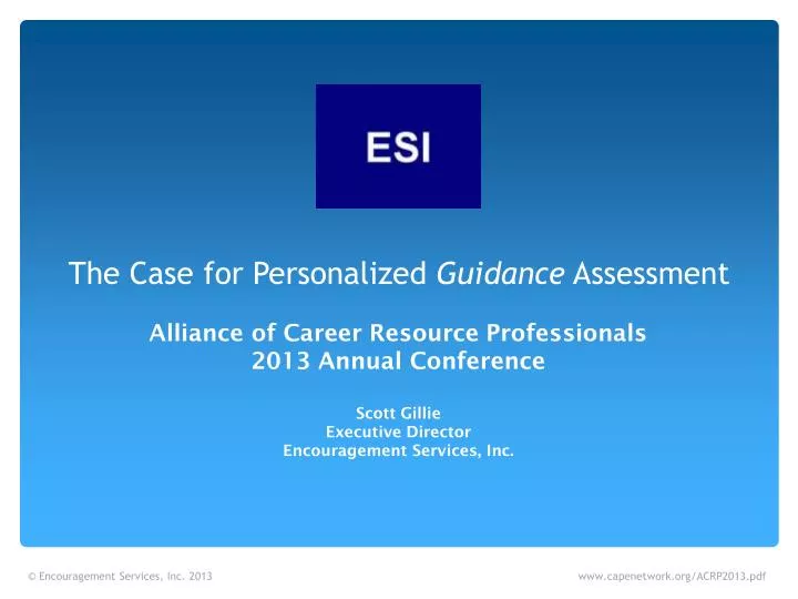 the case for personalized guidance assessment