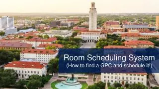 COURSE SCHEDULING OVERVIEW