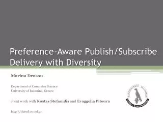 Preference-Aware Publish/Subscribe Delivery with Diversity