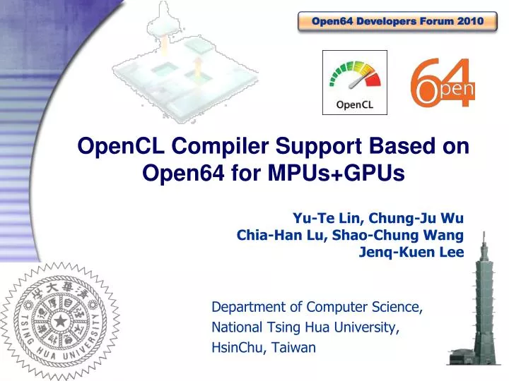 opencl compiler support based on open64 for mpus gpus