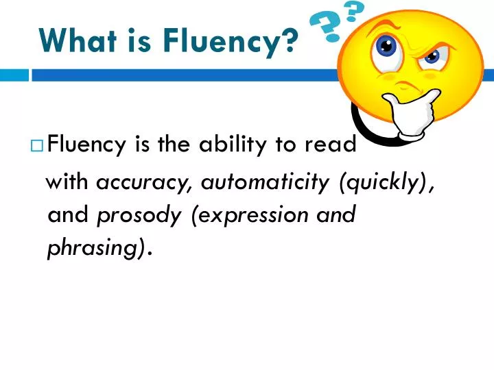 what is fluency