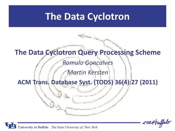 the data cyclotron