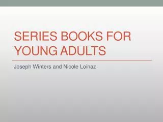 Series Books For Young Adults