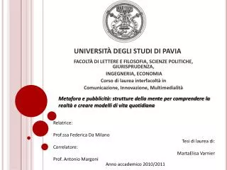 universit degli studi di pavia