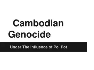 Cambodian Genocide