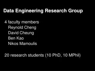 Data Engineering Research Group