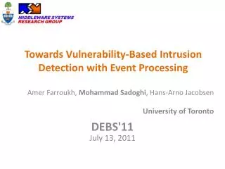 Towards Vulnerability-Based Intrusion Detection with Event Processing