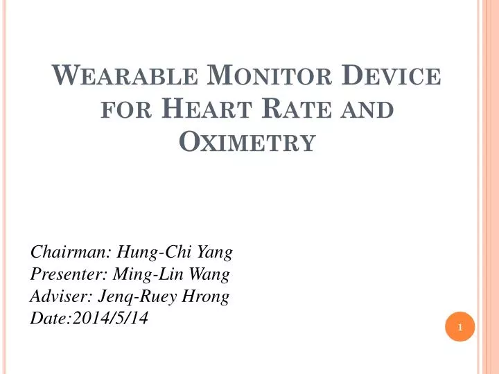 wearable monitor device for heart rate and oximetry