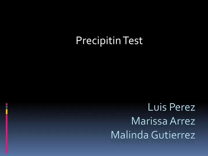 precipitin test