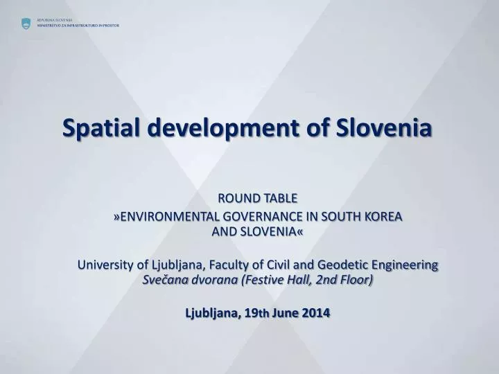 spatial development of slovenia