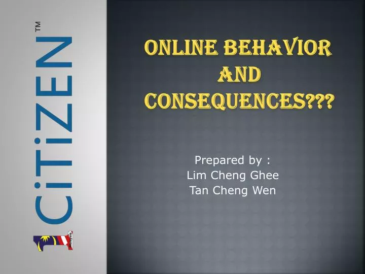 online behavior and consequences