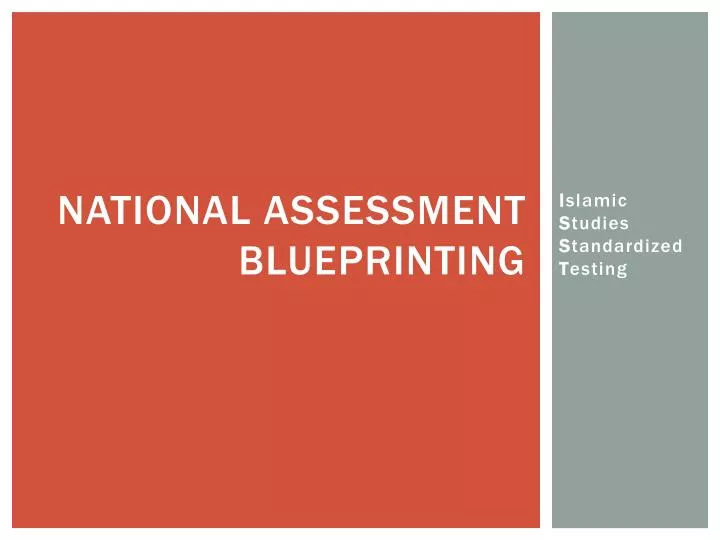 national assessment blueprinting
