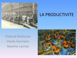 la productivite