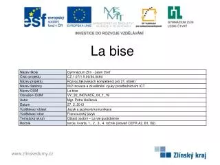 la bise