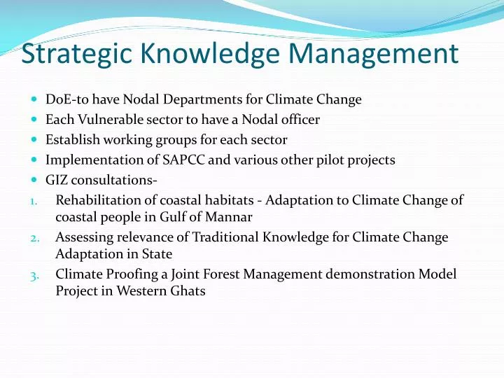 strategic knowledge management
