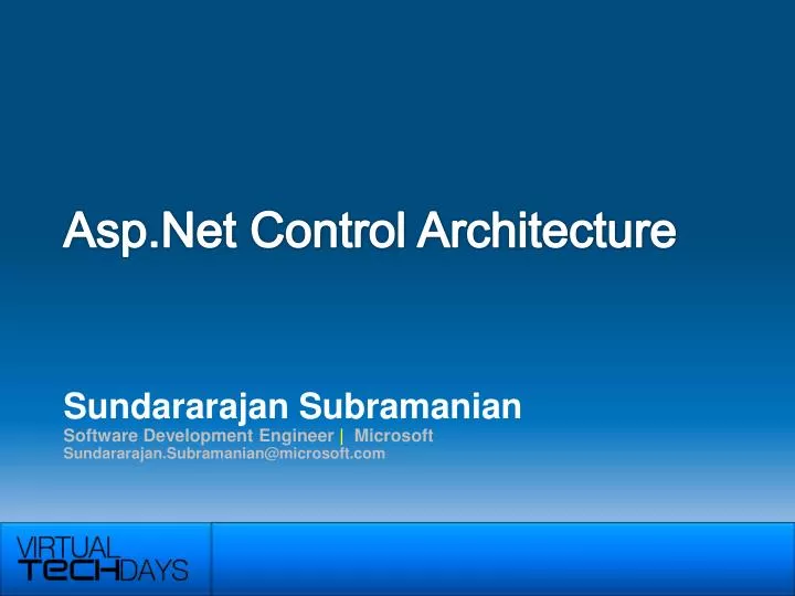 asp net control architecture