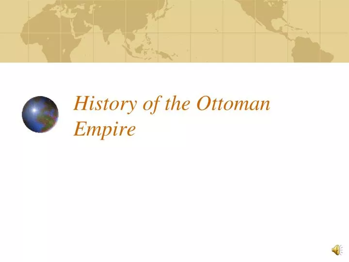 history of the ottoman empire