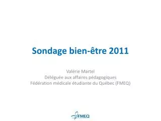 sondage bien tre 2011