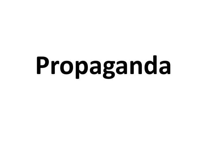 propaganda