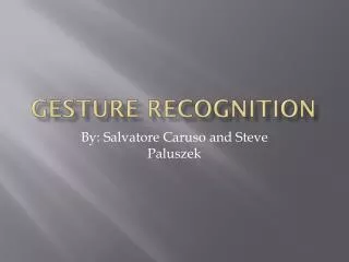 Gesture Recognition