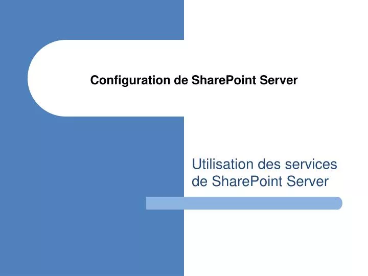 configuration de sharepoint server