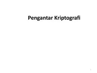 pengantar kriptografi