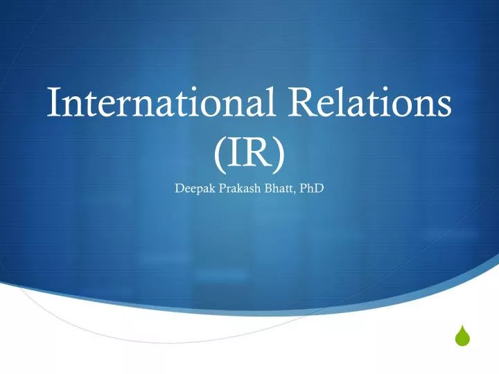 international relations ir