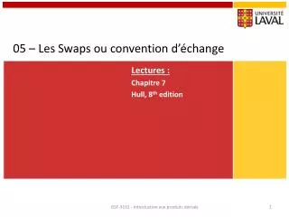 05 les swaps ou convention d change