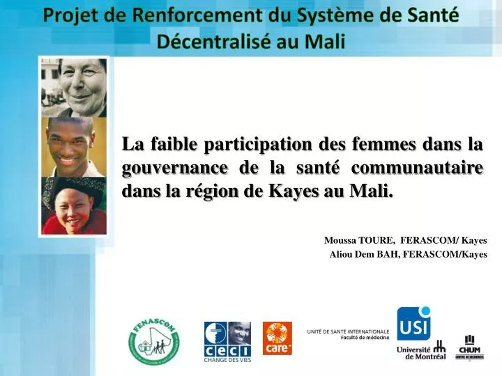 projet de renforcement du syst me de sant d centralis au mali