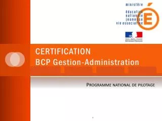 certification bcp gestion administration