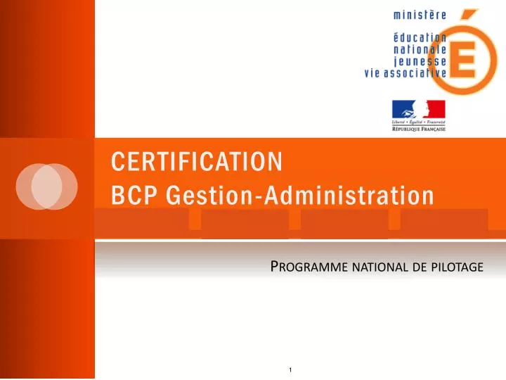 certification bcp gestion administration