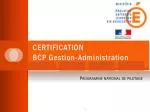 Certification in Administrative Management Program Implementation - slide 1