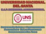 UNIVERSIDAD NACIONAL DEL SANTA - slide 1