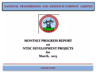 NATIONAL TRANSMISSION AND DESPATCH COMPANY LIMITED