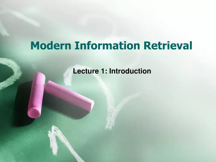 modern information retrieval