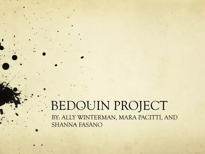 bedouin project