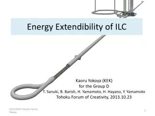 Energy Extendibility of ILC