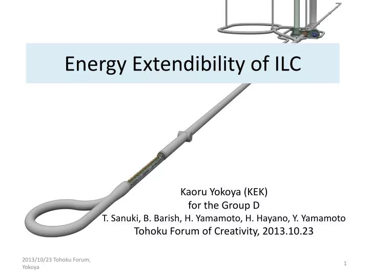energy extendibility of ilc