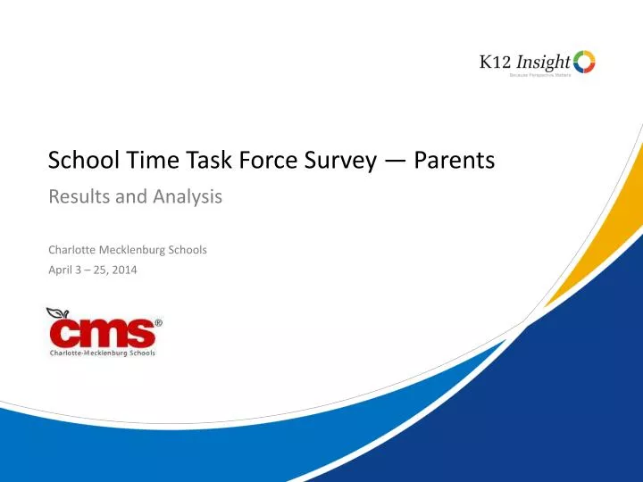 school time task force survey parents