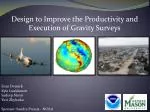 Design to Improve the Productivity and Execution of Gravity Surveys - slide 1