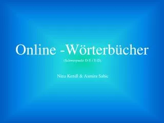 online w rterb cher schwerpunkt d e e d