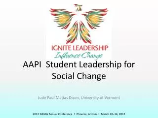 AAPI Student Leadership for Social Change