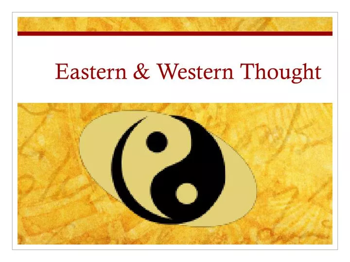 eastern western thought