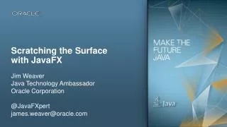 Scratching the Surface with JavaFX