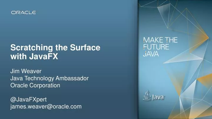 scratching the surface with javafx