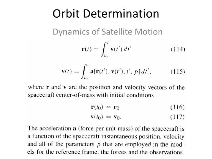 orbit determination
